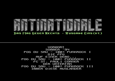 Screenshot Ausgabe 01 – November 1994