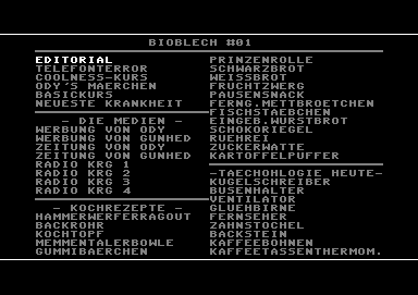Screenshot Ausgabe 01 – Jänner 1997