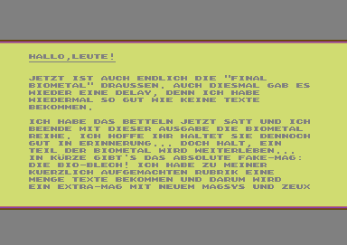 Screenshot Biometal