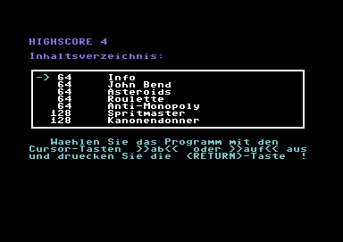 Screenshot Highscore