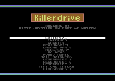 Screenshot Ausgabe 07 – Oktober 1998