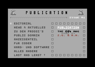 Screenshot Ausgabe 01 – 1995
