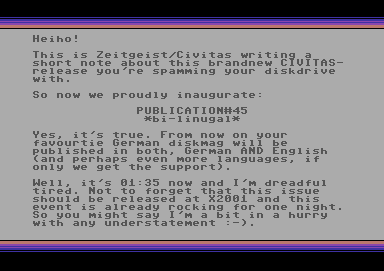 Screenshot Ausgabe 45 – November 2001