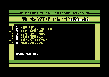 Screenshot Ausgabe 05 – 05/93