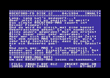 Screenshot Ausgabe 12 – April 1994