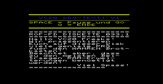 Screenshot Ausgabe 33 – April 1995 (VC20)