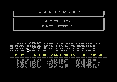 Screenshot Ausgabe 134 – Mai 2005